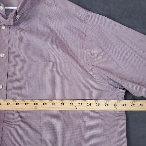 Roundtree Yorke Travel Smart Men's Shirt 3XT Button Long Sleeve Easy Care Plaid - Picture 10 of 15